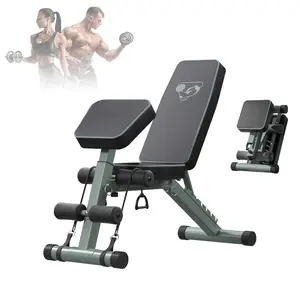 Stable 800LBS Heavy-Duty Folding Bench - Metal Dumbbell Bench, Roman/Priest Chair & Back Extension, Home Full-Body Trainer