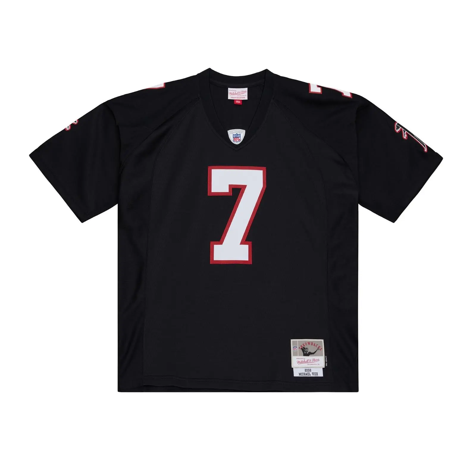 Men's Michael Vick Black Atlanta Falcons 2002 Legacy Player Jersey NFL Throwback Mitchell & Ness