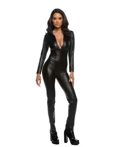 BAH6619 - Sparkly 1pc Fetish Catsuit