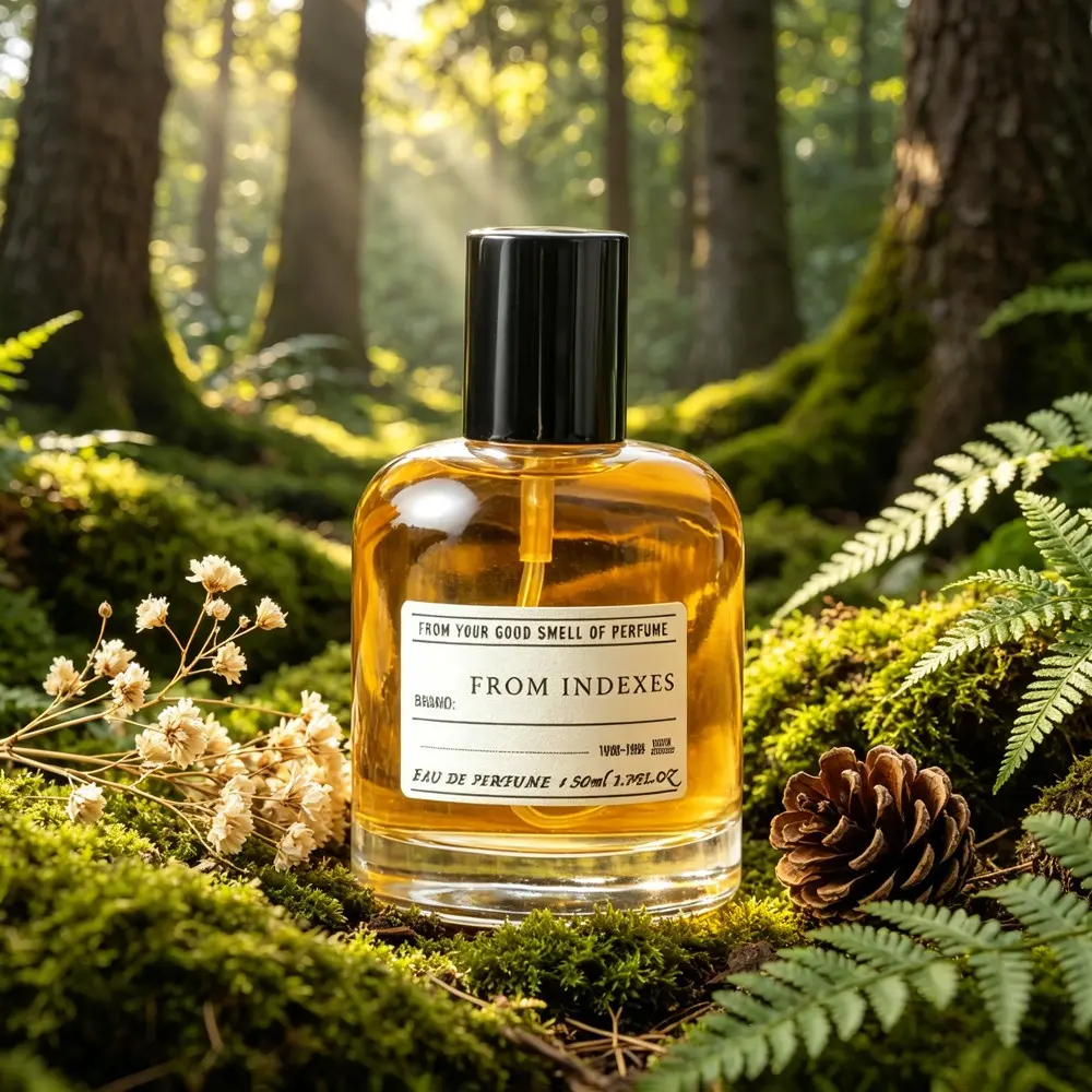 50ml Wooden Aromatherapy Perfume, Fragrance for Men and Women, Cozy Vanilla Bourbon Natural Essential Oil, Scented Perfume Aromatic Scent