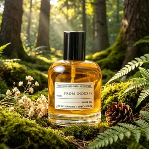 50ml Wooden Aromatherapy Perfume, Fragrance for Men and Women, Cozy Vanilla Bourbon Natural Essential Oil, Scented Perfume