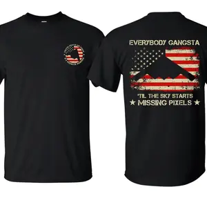 US Air Force B-2 Spirit Stealth Jet Hoodie with American Flag T-Shirt, USA Patriotic Pride 2 Sided Design United States Air Force Unisex Cotton T-shirt for Men for Women Menswear Womenswear Top, MADE IN USA