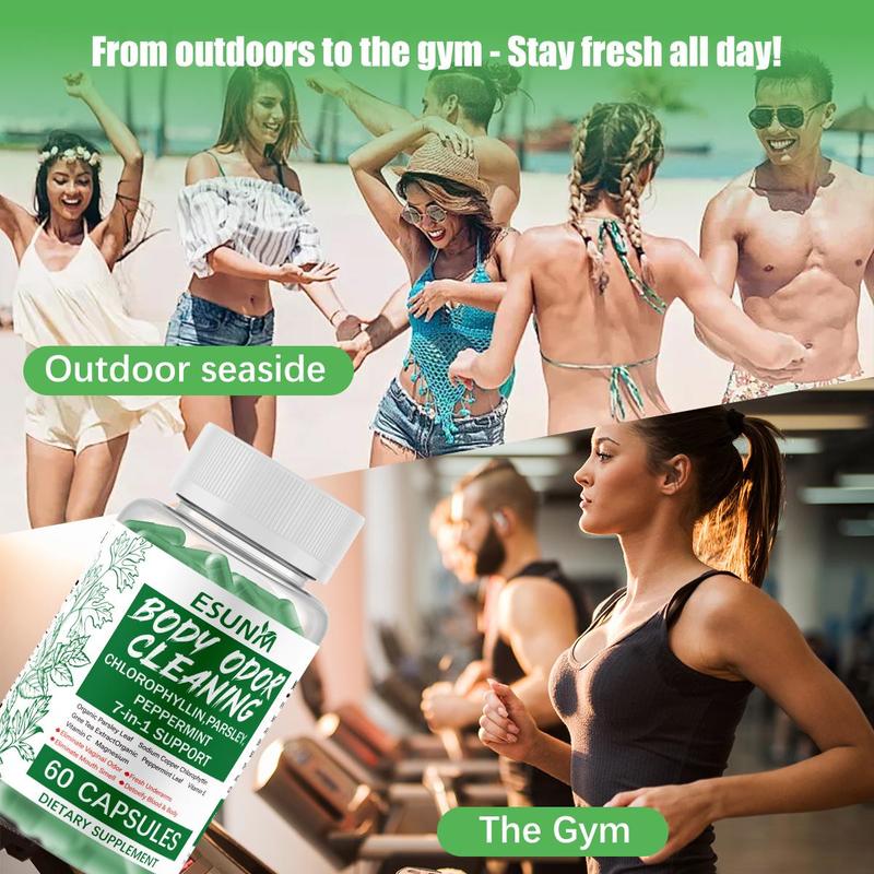 Nature's Deodorant! 650mg Chlorophyll Capsules. Control Body Odor, Boost Cellular Energy & Immune Support from Inside.