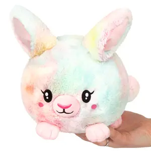 Mini Squishable Tie Dye Fluffy Bunny Plush Toy