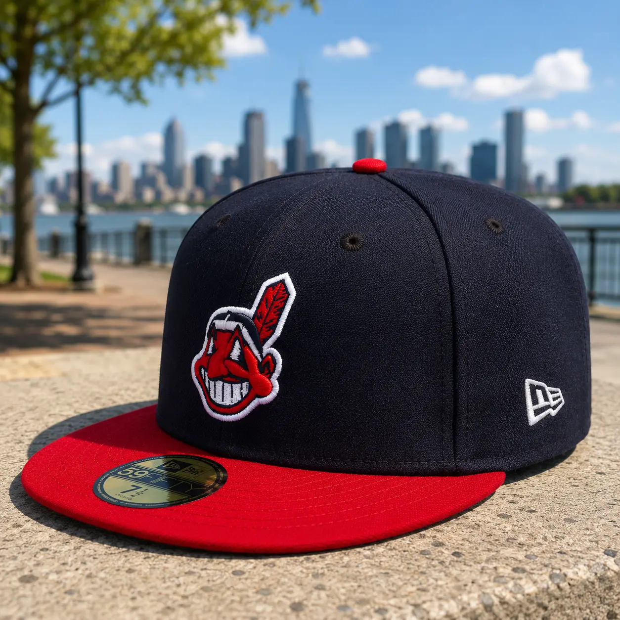 New Era Cleveland Guardians Red 9FIFTY Youth Fitted Hat