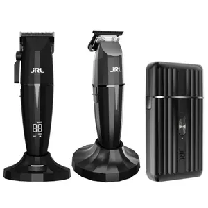 JRL ONYX Professional Cordless CLIPPER, TRIMMER & SHAVER COMBO with Reset IQ Charge, Smart-Clip, Cool Blade, LED Display, 3.5mm Precision Blade, Quiet Motor, 5 Hours Run Time