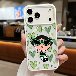 Y2K Green Heart Cool Wallpaper Phone Case for iPhone 17 AIR 17 PRO 16 PRO 15  PRO MAX  14 PLUS 13 PRO 12 11 PRO XS MAX X XR female