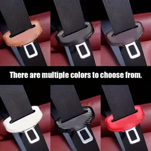 2pcs set of car seat belt buckle cover, seat belt buckle decoration, scratch protection and interior accessories, suitable for all car models