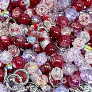 B250ML. Glass/Porcelain Mix Beads for Jewelry Making 250ML/8oz bead mix 2 Orders for a Bento