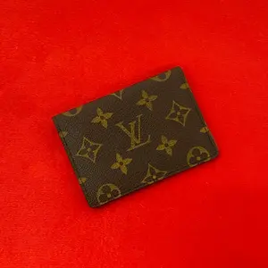 Pre-owned Louis Vuitton Canvas Small Leather Goods Monogram Leather Card Case