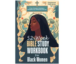 A 52-week Bible study workbook for Black women, featuring a full year of Scripture readings, reflections, and practical exercises to help deepen faith and build a stronger relationship with God (paperback edition, October 4, 2023).