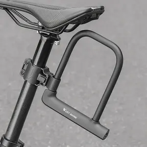 Bicycle U-Shaped Lock Anti-Theft Lock for Electric Bikes Ebike Mountain Bikes Cycling Equipment Includes 2 Keys Secure Protection