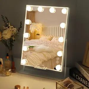 VANITII  Mirror with Wireless Charging with Bluetooth L - 12 LED Bulbs