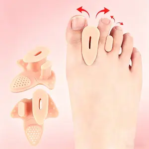 Soft Forefoot Massage Pad & Toe Separator, Breathable Hole Design, Thickened Insole for Hallux Valgus Relief