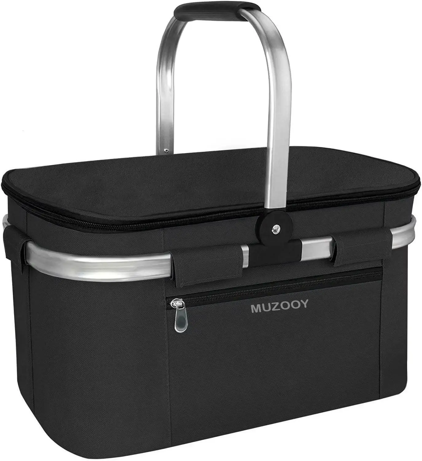 Insulated Cooler Bag Picnic Basket,Leakproof Collapsible Portable Cooler， Premium Folding Basket, Foldable Insulated Basket