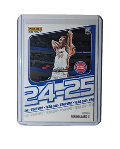 Ron Holland II Rookie Card 2024-25 Panini Year One #5 Basketball Pistons 1/613