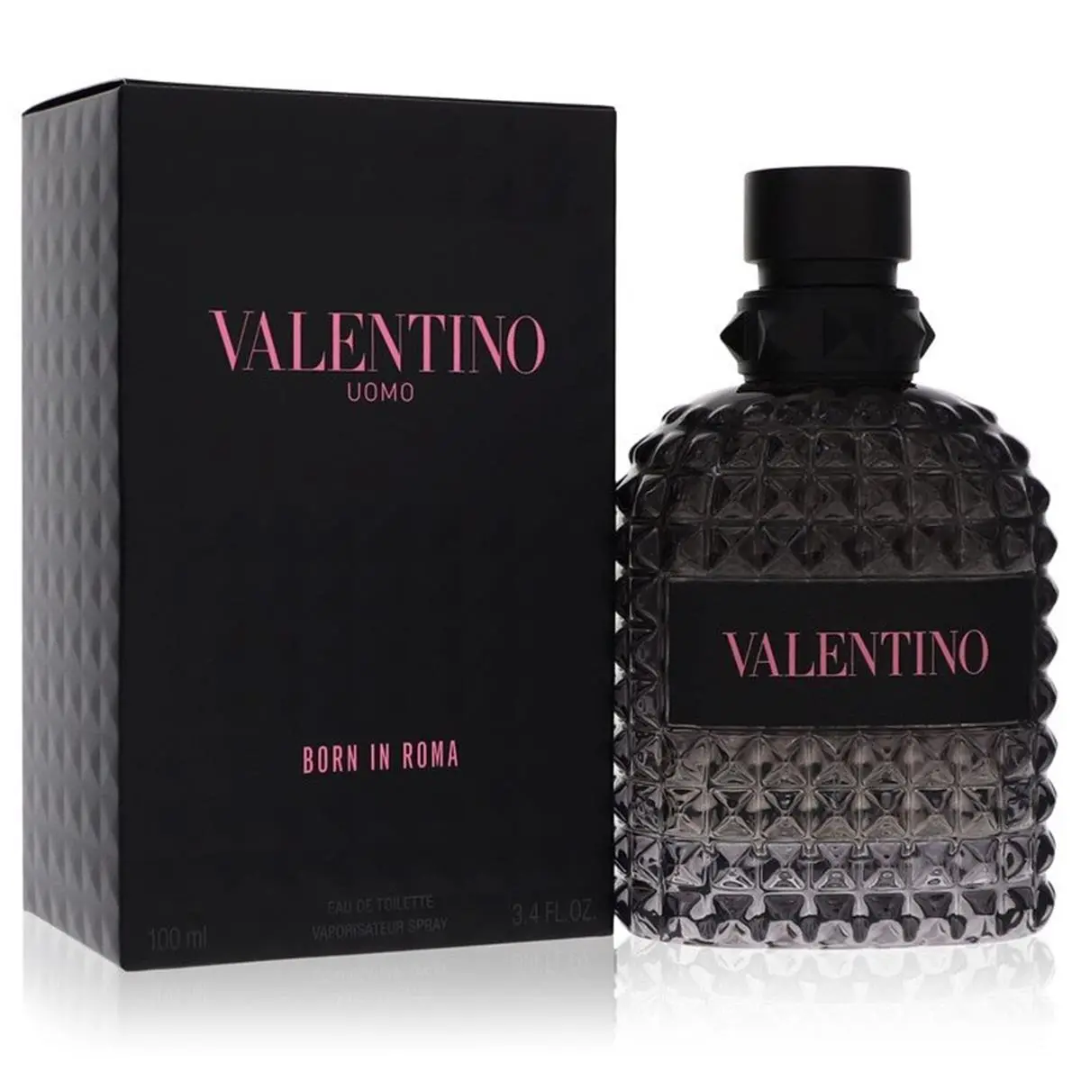 212 MAIN Uomo Born In Roma Eau De Toilette Spray - 3.4 fl oz Men's Colognes, Daily Wear Fragrance Infused with Violet Leaf and Mineral Salts