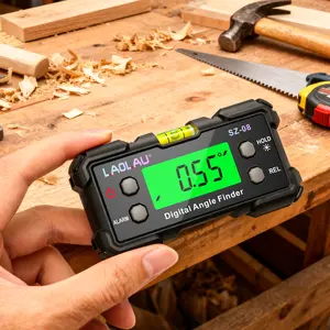 Digital Angle Gauge Finder, Level Box, Protractor with Backlit LCD Display for Woodworking, DIY, Home Decoration, Accurate Table/Mitre Saw Angle Setting