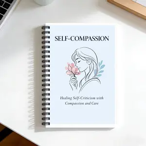 Self-Care Notebook Theme, Promote Self-Compassion, Treat Yourself Kindly After Mistakes, Understanding and Support During Setbacks