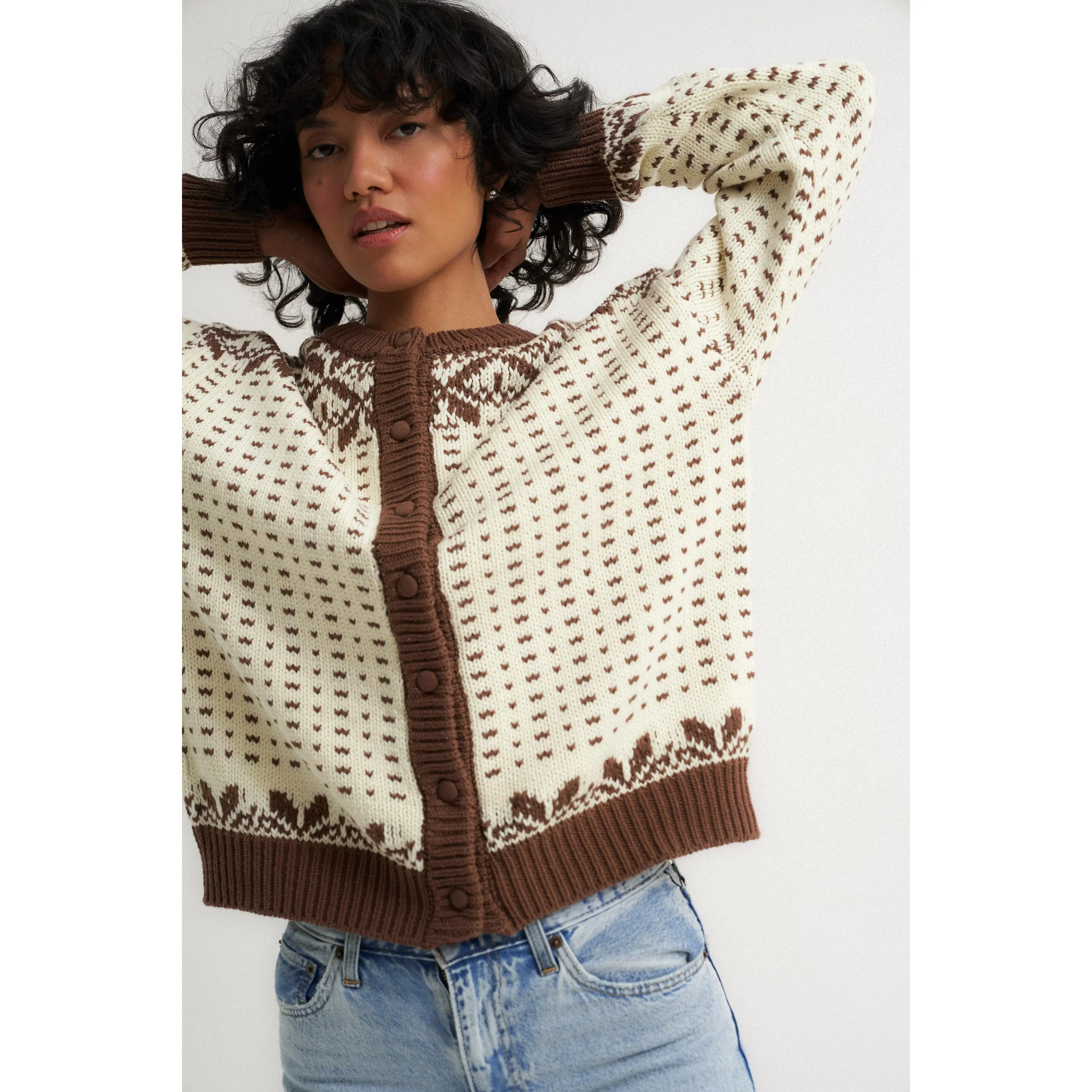 Oversized Maeve Cardigan - Toffee
