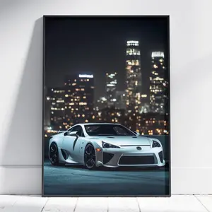 Lexus LFA poster, Super car poster, Exotic car poster, Hyper car poster, Garage decor, Home decor, Gift for him, Lexus LFA wall art
