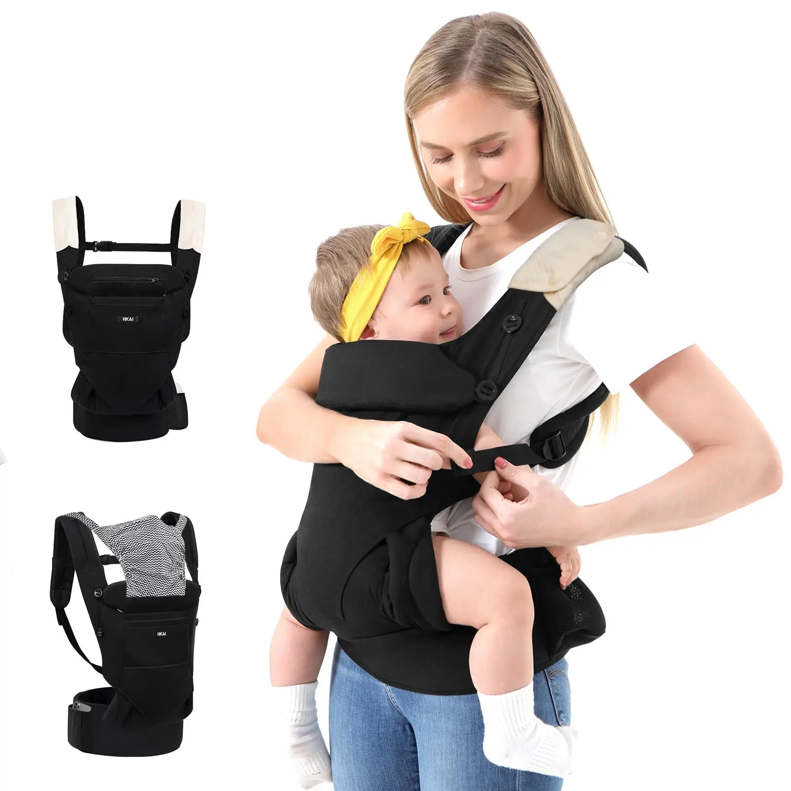 【Clearance Sale】All-Position Baby Carrier, Carrier for Newborn to Toddler - Multifunctional Pocket, Ergonomic Design, Comfortable Parenting and Lumbar