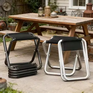 Compact Folding Bench, Durable Anti-Slip Design, Ideal for Home Camping, Fishing, Travel, Lightweight & Portable Outdoor Furniture