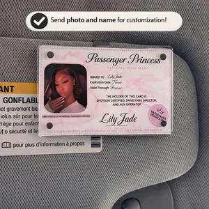 Passenger Princess Car Visor Clip – Magnetic Acrylic Photo Holder (2PCS Gift Set)