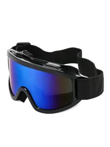 A pair of multi-color mountaineering and skiing glasses for both men and women, large-frame color film sports glasses
