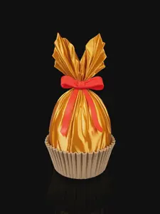 Luxury Gold Chocolate Holder - 3D Printed Gift Box with Ribbon, Ferrero Rocher Holder, Valentine's Gift, Wedding Favor Decor