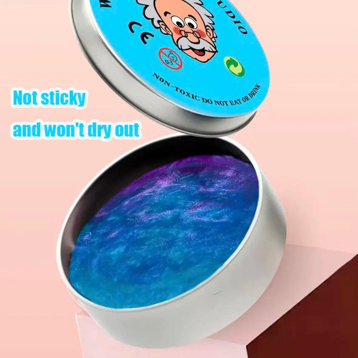 Transparent Putty Slime for Kids, Fidget Sensory Artistic Therapy Putty Toys for Boys Girls Adults, Stress Relief Non-Sticky