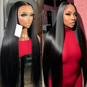30 Inch Bone Straight Brazilian 13x4 13x6 Lace Front Real Hair Wigs For Women 180 Density Wig Bling Hair
