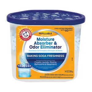Arm & Hammer Moisture Absorbers 7843360 No Scent Moisture Absorber & Odor Eliminator, 14 oz - Case of 6