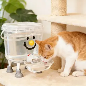Automatic Pet Water Dispenser, 3L/5L Capacity, No Battery or Plug-in Required, Moisture-Proof & Easy to Clean, Suitable for Indoor & Outdoor Use, Dopamine-Inspired Design, Ideal Choice for Pet Lovers