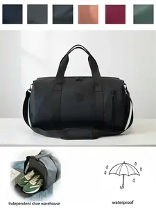 Short trip bag handbag large capacity multi-functional sports yoga bag dry and wet separation independent shoe compartment, tote bags for school, tote bag for work, essential for travel and outing, Travel Duffle Bag