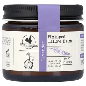 Hearth and Homestead Whipped Tallow Balm, Lavender, 1.3 oz (37 g)