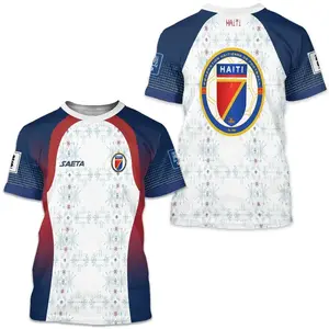 Saeta Haiti Soccer Fans Jersey White / Blue Men's National Team, Vintage Streetwear Soccer Jersey, Perfect Gifts, Gifts Boyfriend, Sports Top, Gym Athletic Clothes
