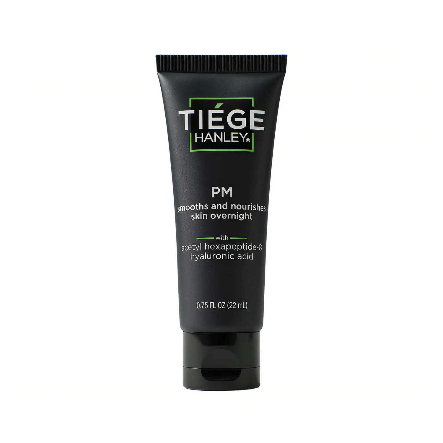 Tiege Hanley PM Night Cream - Peptides + Niacinamide + Hyaluronic Acid - Overnight Moisturizer for Wrinkles