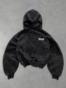 Men's Hooded Sweatshirt, Letter Print, Casual Loose Fit, Comfortable Street Style, Fall & Winter Wear, Daily, Graphic Print Hoodie