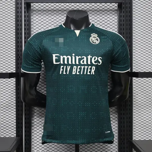 Unisex Madrid 2026/27 Away Replica Soccer Jersey - Green, Professional Football Top for Sports & Outdoor Use