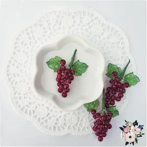 artificial  acrylic small grapes decoration for any diy project, Decorative Fruits