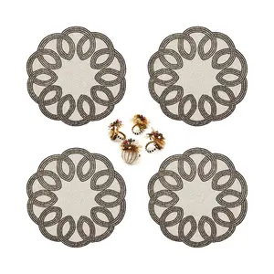 MacKenzie- Childs 4 Placemats and Set of 4 Napkin Rings