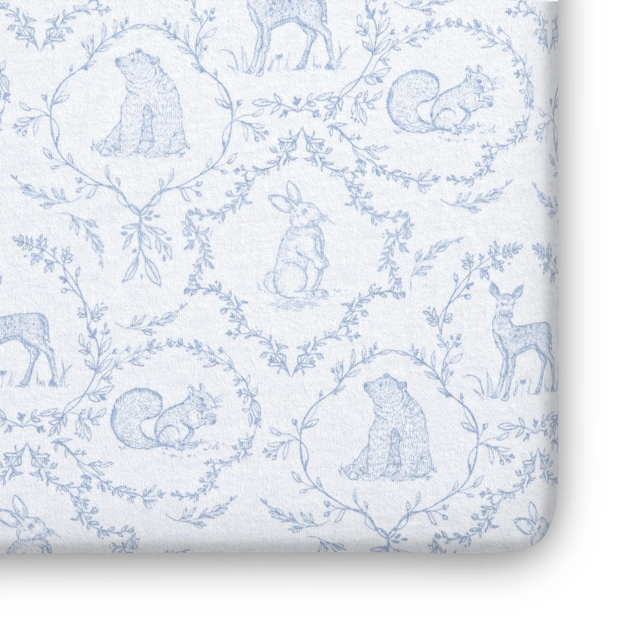 Woodland Organic Jersey Cotton Crib Sheet and Changing Pad Cover Set