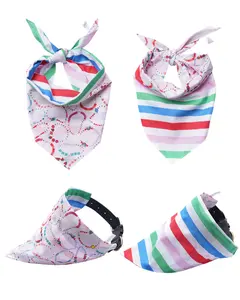 Friendship FURever Era Reversible Dog & Cat Bandanas - 100% Cotton - Slide On The Collar & Tie On - Washable