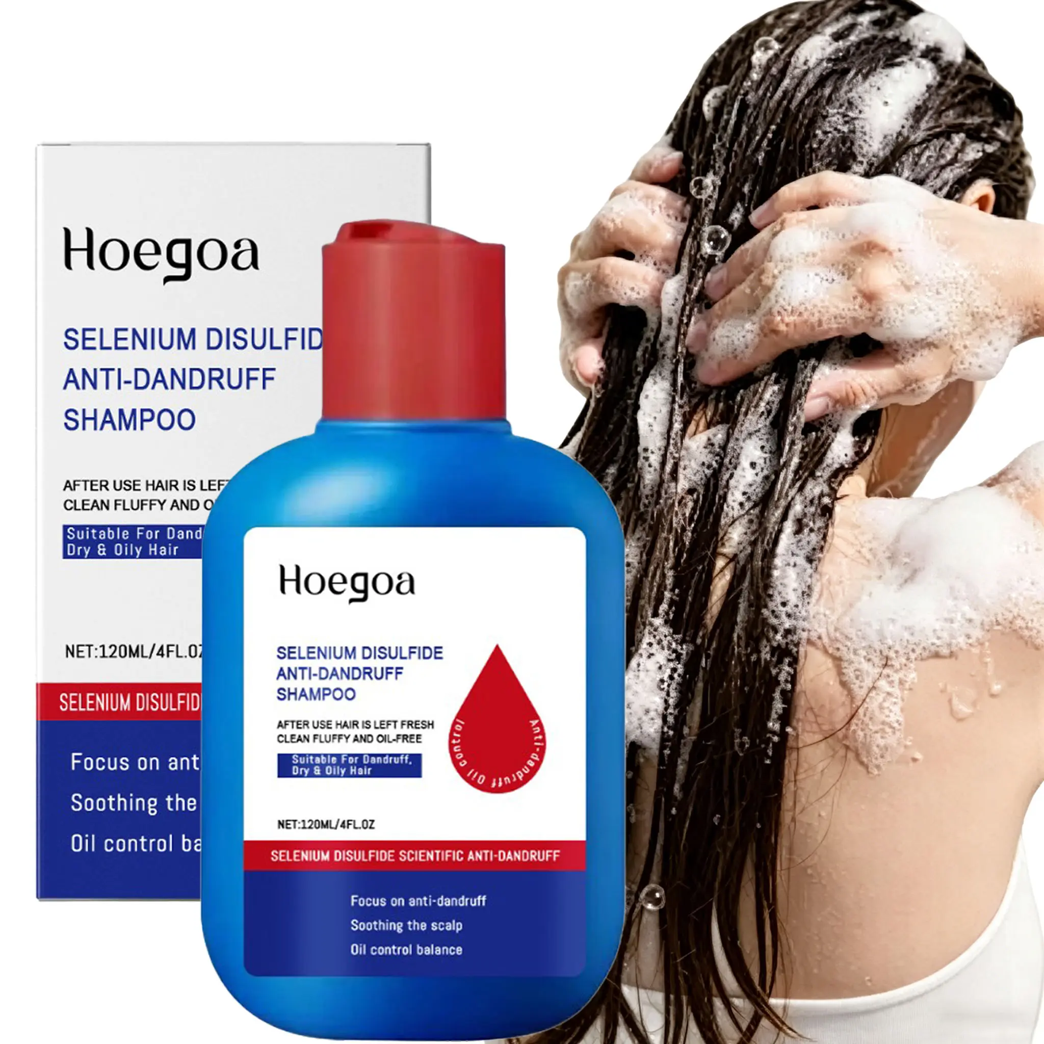 Clarifying Anti-Dandruff Oily Hair Shampoo with Selenium Sulfide for Itchy Scalp Relief and Deep Cleansing, Alcohol-Free Haircare, 120ml, Cleanser, Clarifying Shampoo, Scalp Care Routine, Frizz Control