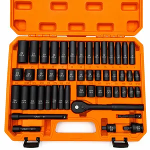 Repair toolbox, Hex Socket Heads, Chrome Vanadium Steel, Includes Extension Bar, Universal Joint,3/8-inch Drive Socket Set, Ratchet handle set, car maintenance Hex Combination Wrench Hex Wrenches