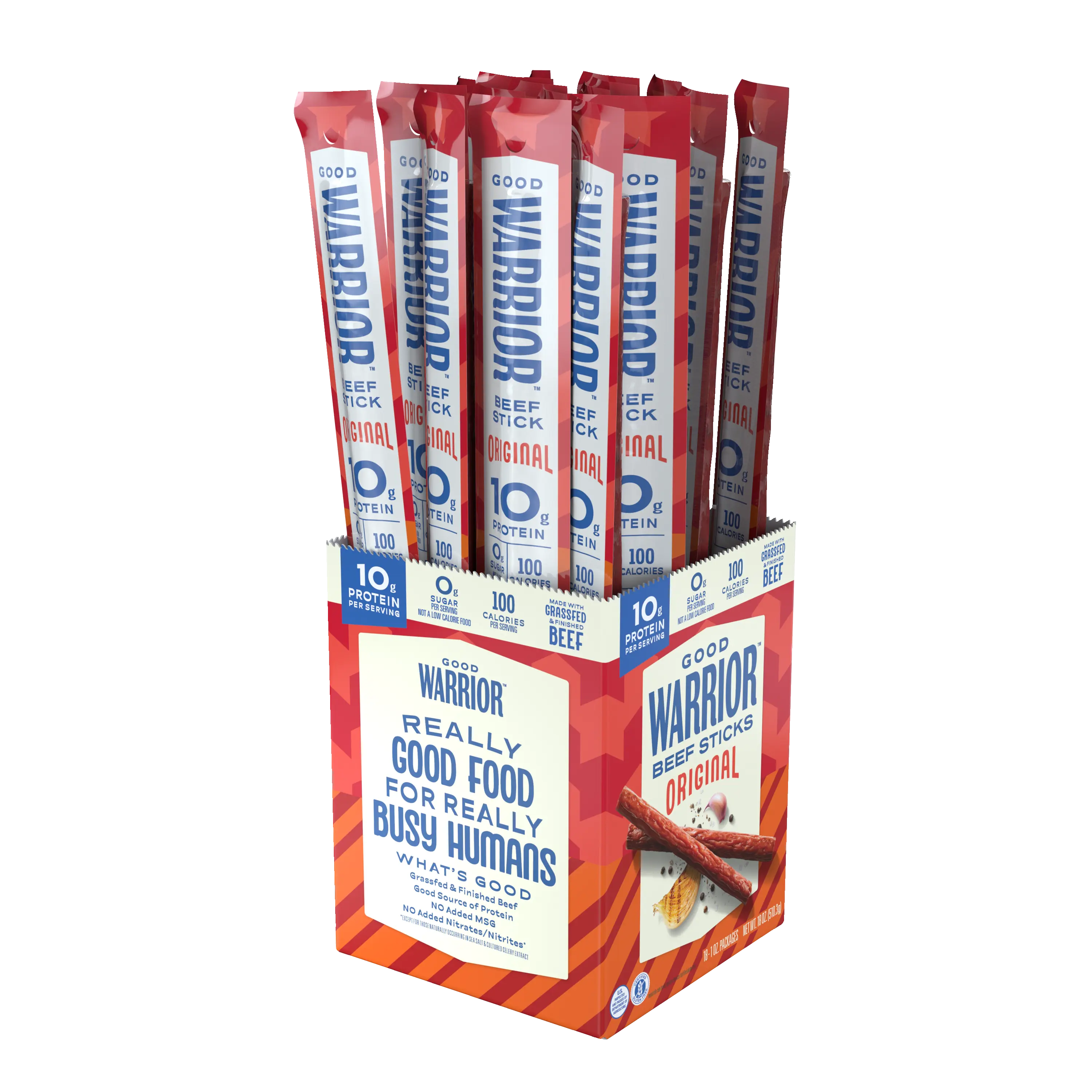 GOOD WARRIOR ORIGINAL BEEF STICKS (18 COUNT)