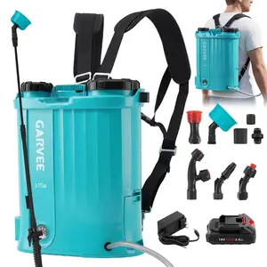 High-Capacity Electric Backpack Sprayer – 3.17 Gallon (12L) with 0–65 PSI Adjustable Pressure, Includes 5 Nozzles & 1 Spray Wand, Powered by 18V 2Ah Rechargeable Battery, Features Wide-Mouth Easy-Fill Lid, Efficient for Weeding, Lawn Care, Gardening & Pes