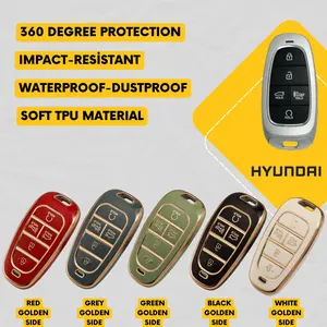 HYUNDAI 5-Button Compatible Key Fob Cover for Palisade, Santa Cruz, Sonata, Tucson Hybrid - Tpu Remote Case