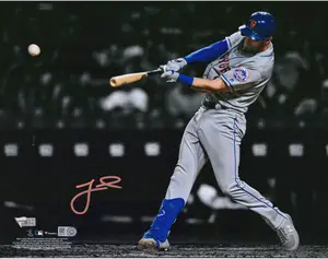 Jeff McNeil New York Mets Autographed 11" x 14" Hitting Spotlight Photograph - Fanatics Authentic Certified